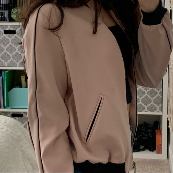 ZARA - pink bomber jacket - Picture 3 of 7
